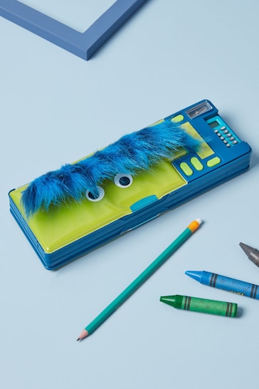 Green Dinosaur Furry Pop Out Pencil Case