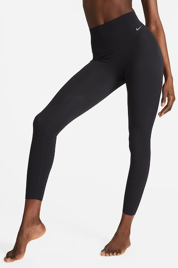Nike Black Premium Zenvy Gentle-Support High-Waisted 7/8 Leggings