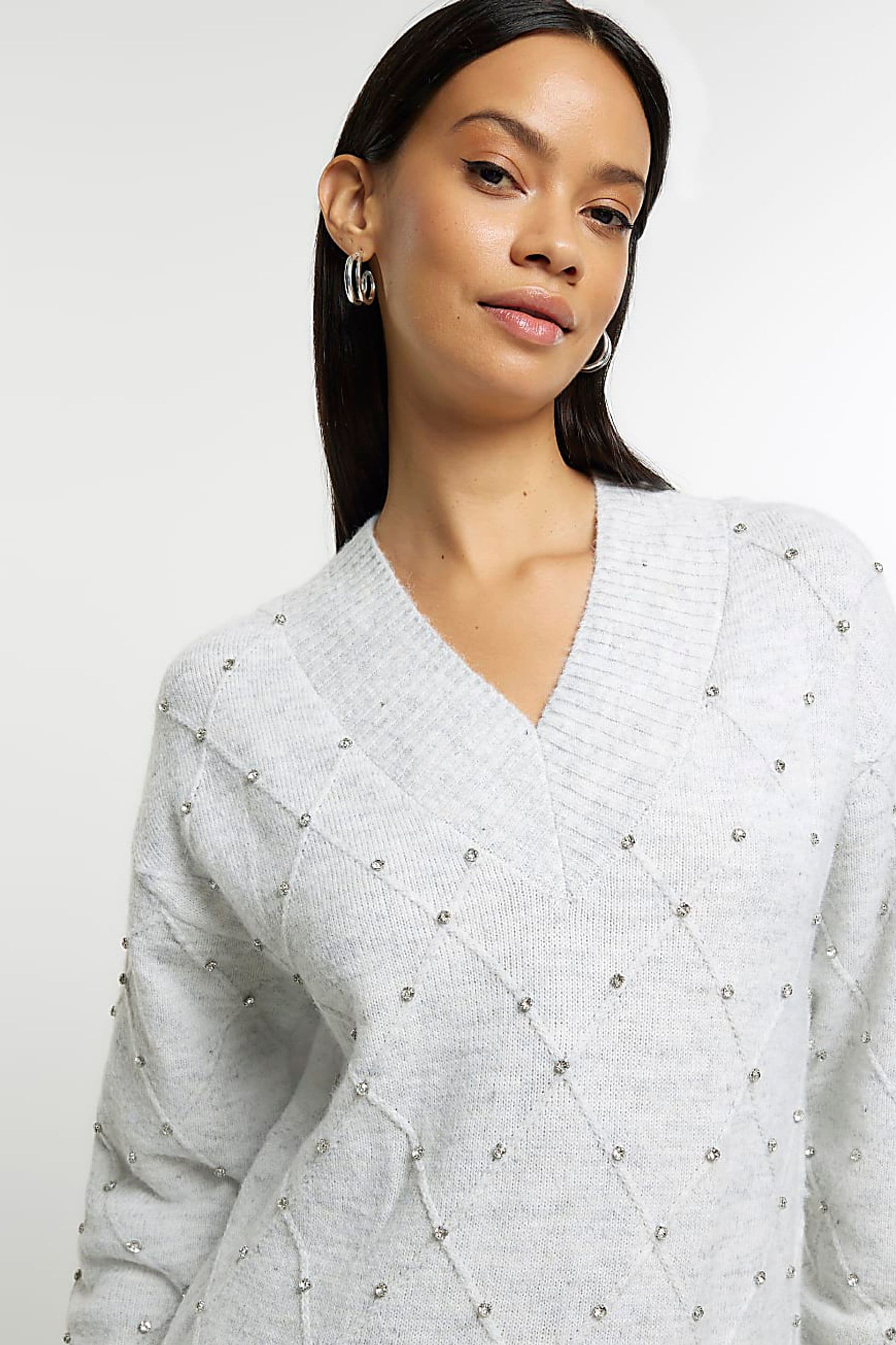 Diamante jumper hot sale dress