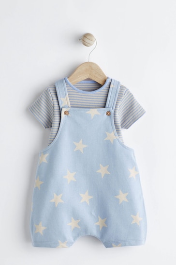 Blue Star Baby Jersey Dungarees and Bodysuit Set (0mths-2yrs)