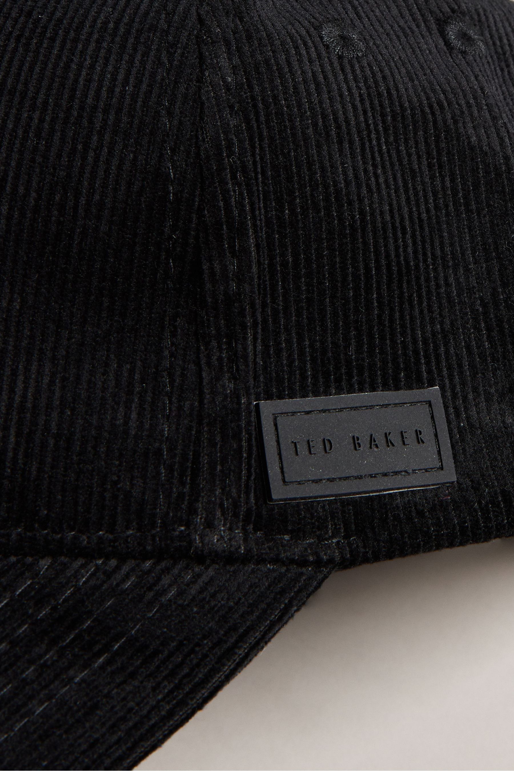 Ted Baker Henry Fine Cord Black Cap