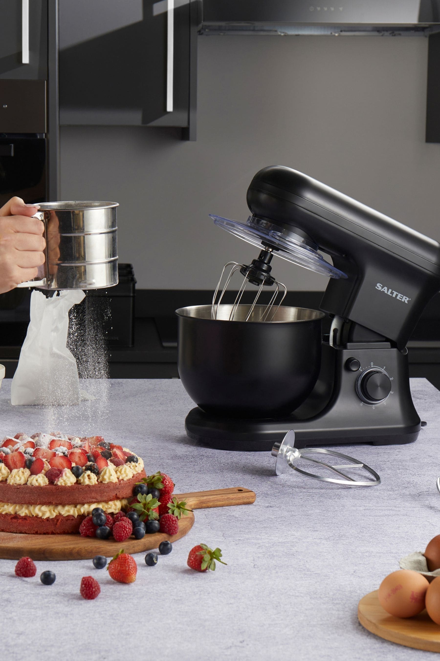 Black food mixer cheap