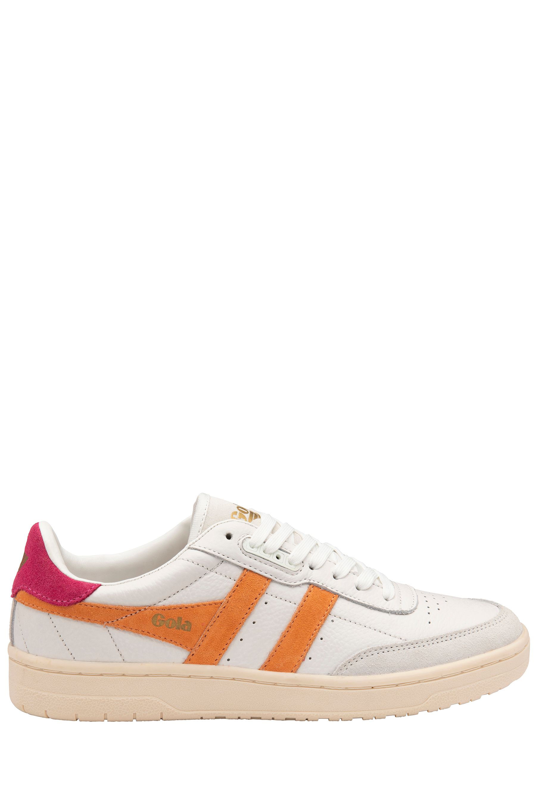 Buy Gola Pearl White Ladies Falcon Leather Lace Up Trainers from the Next UK online shop