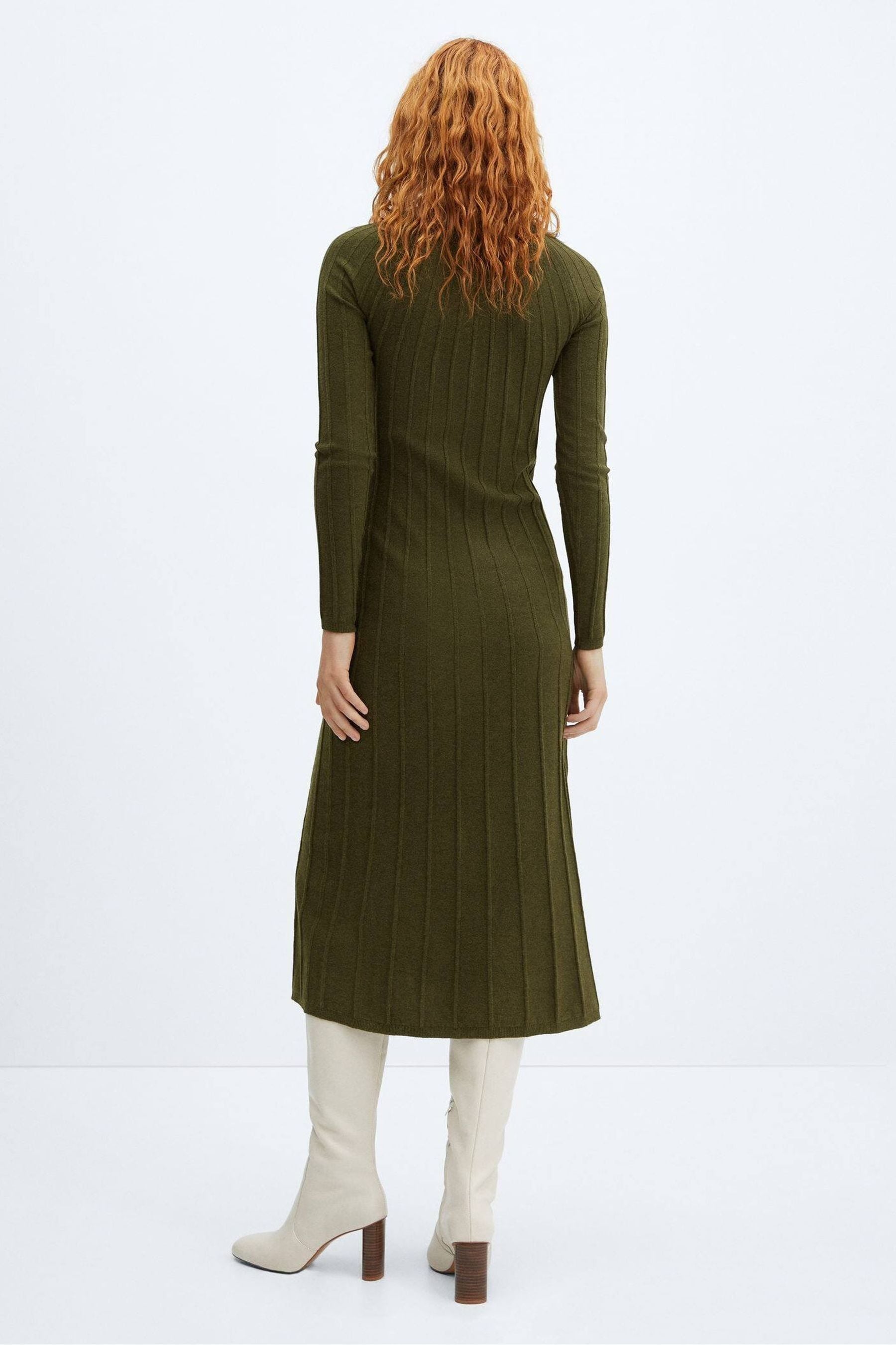 Buy Mango Ribbed Knitted dress from the Next UK online shop