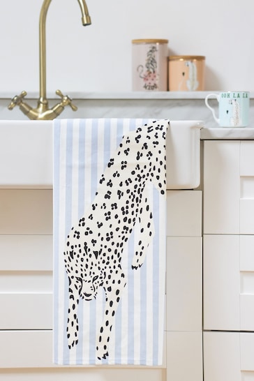 Yvonne Ellen Set of 2 Cheetah Tea Towel