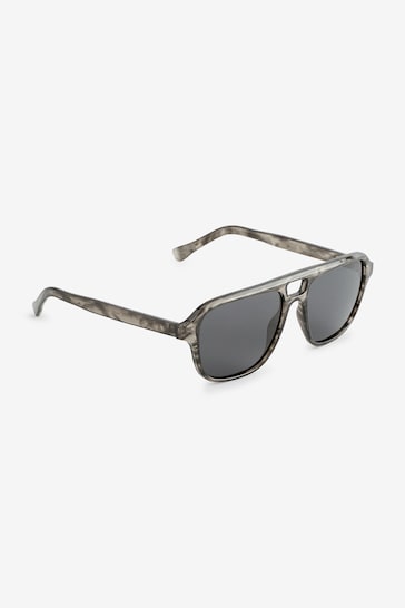 Grey Navigator Polarised Sunglasses