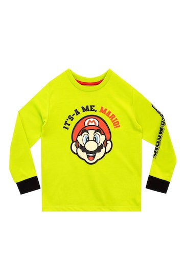 Character Yellow Super Mario Pyjamas