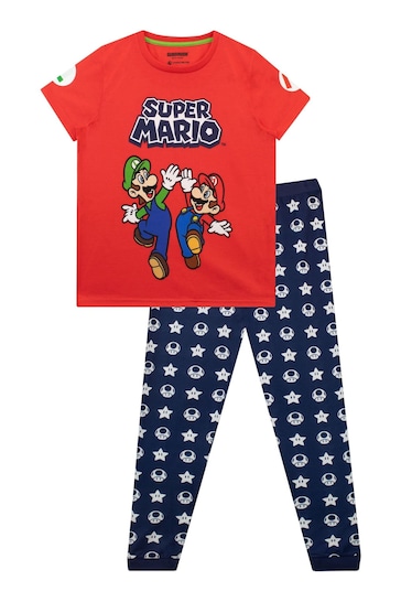 Character Red Super Mario Pyjamas
