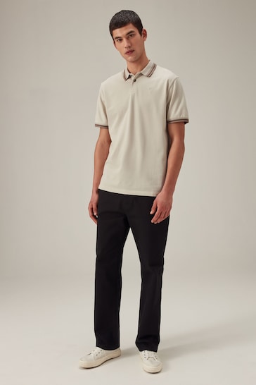 Neutral Tipped Regular Fit Polo Shirt