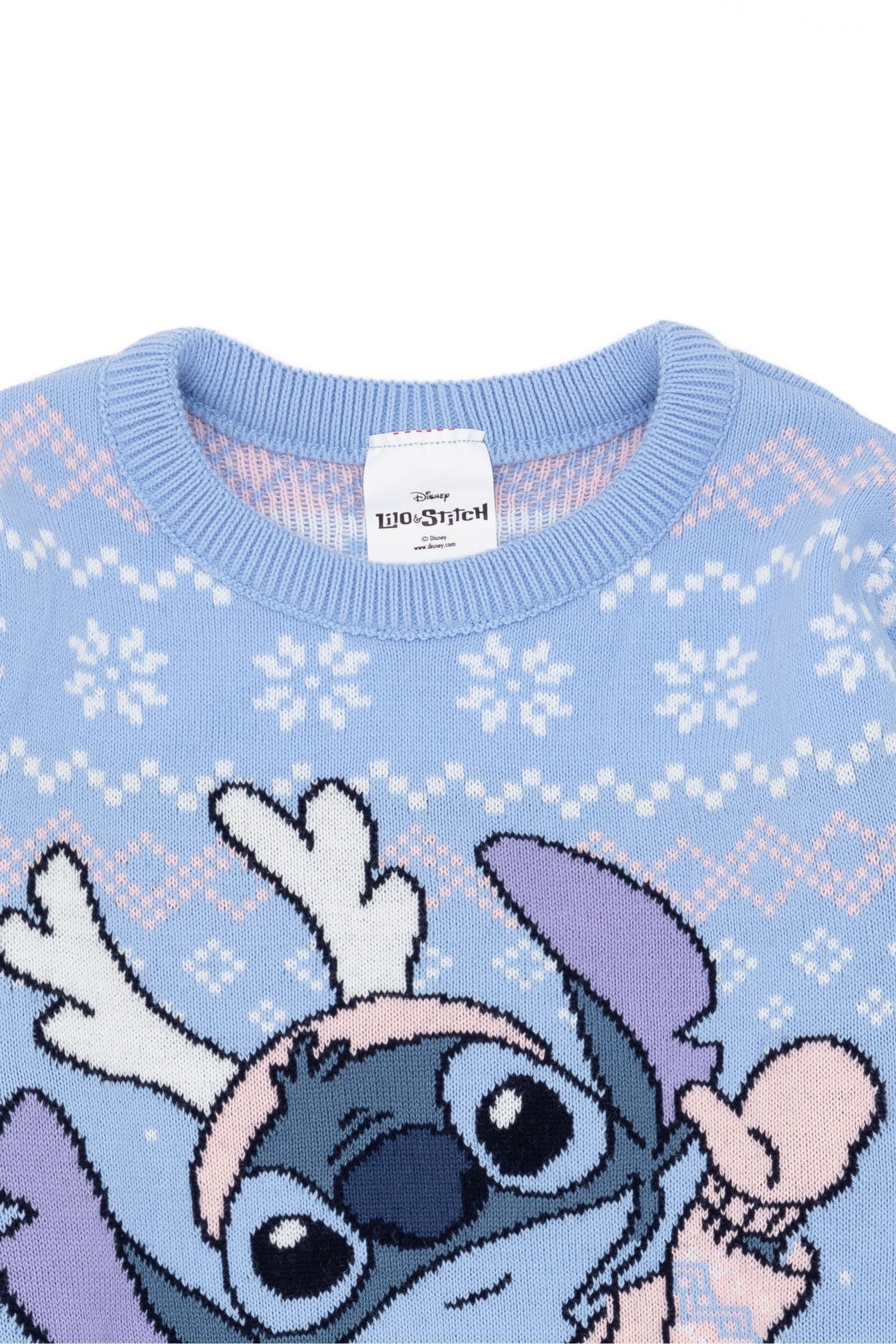 Buy Vanilla Underground Blue Lilo Stitch Kids Christmas Jumper
