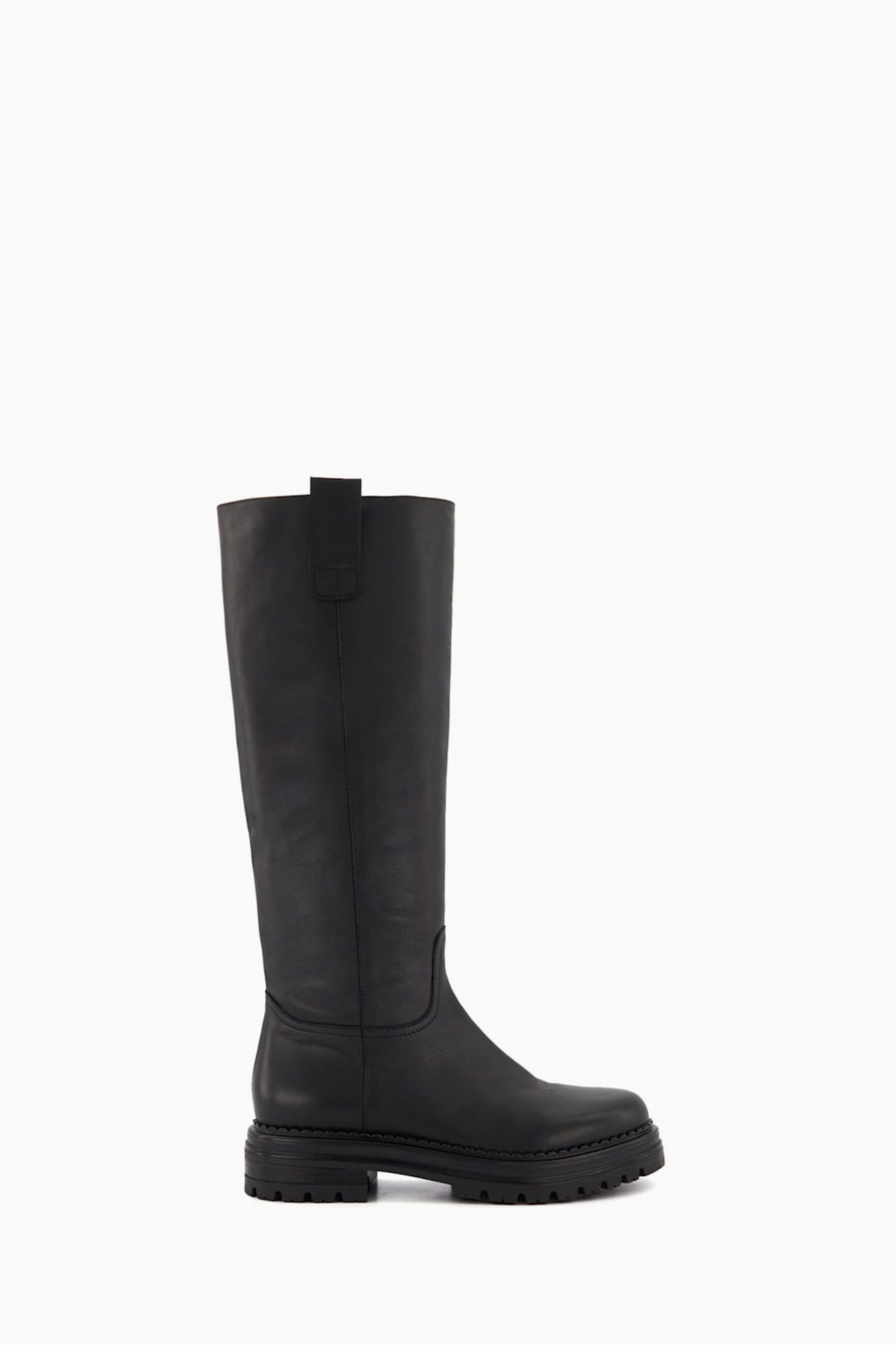Buy Dune London Tristina Casual Pull On Chunky Black Boots from