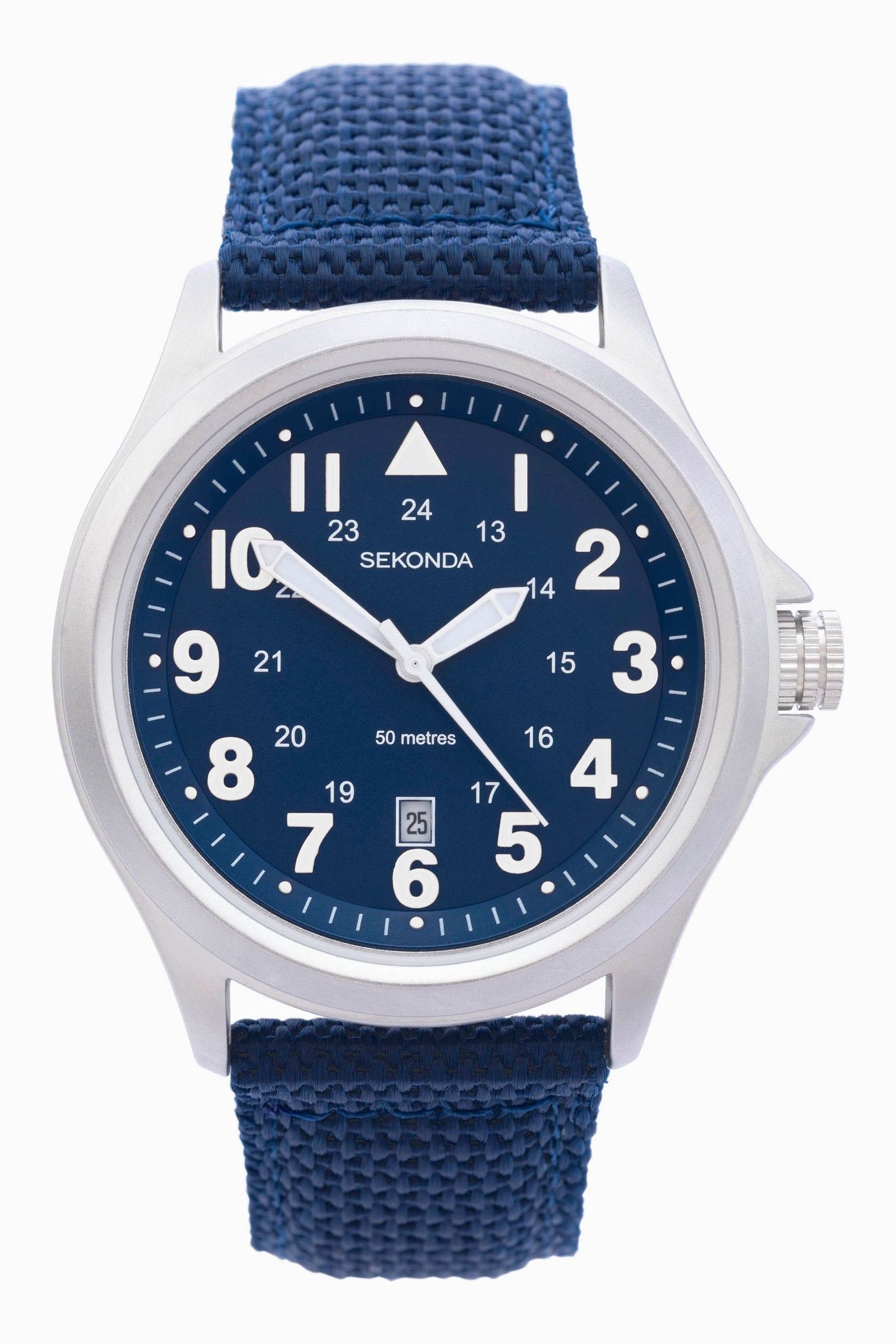Buy Sekonda Mens Blue Altitude Rubber strap with Luminous Dial