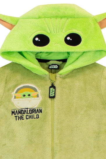 Character Green Mandalorian Star Wars Star Wars Grogu Fleece All-in-One