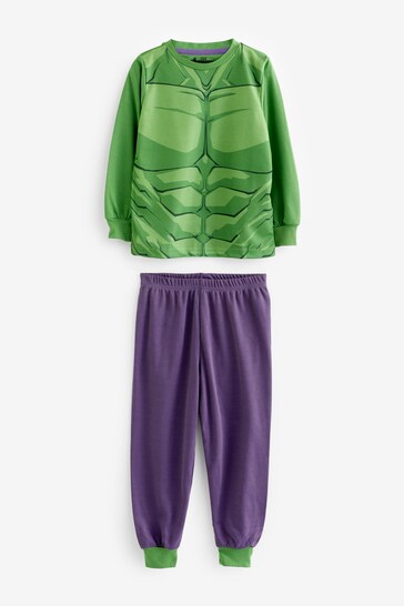 Character Green Avengers Iron Man and Hulk Pyjamas 2 Pack