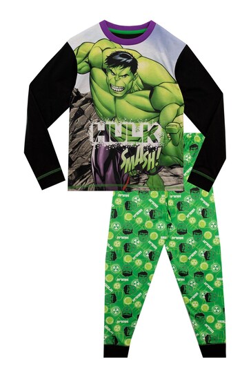 Character Green Hulk Marvel Printed Long Sleeve Pyjamas