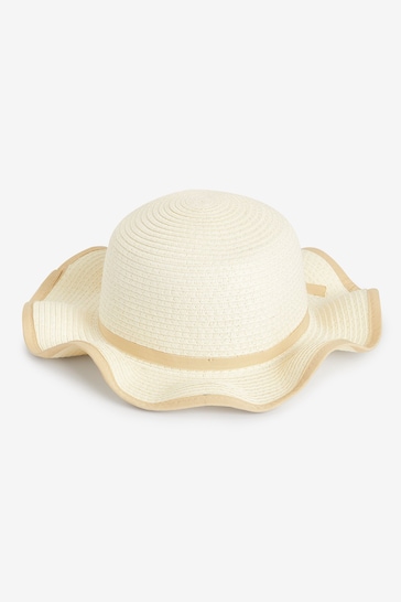 Cream Straw Hat (1-10yrs)
