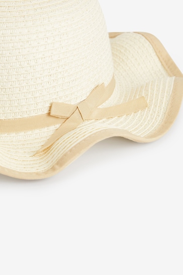 Cream Straw Hat (1-10yrs)