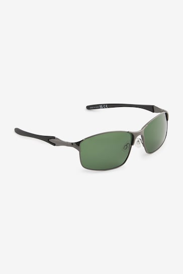 Gun Metal Grey Classic Polarised Sunglasses