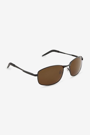 Black and Brown Classic Polarised Sunglasses