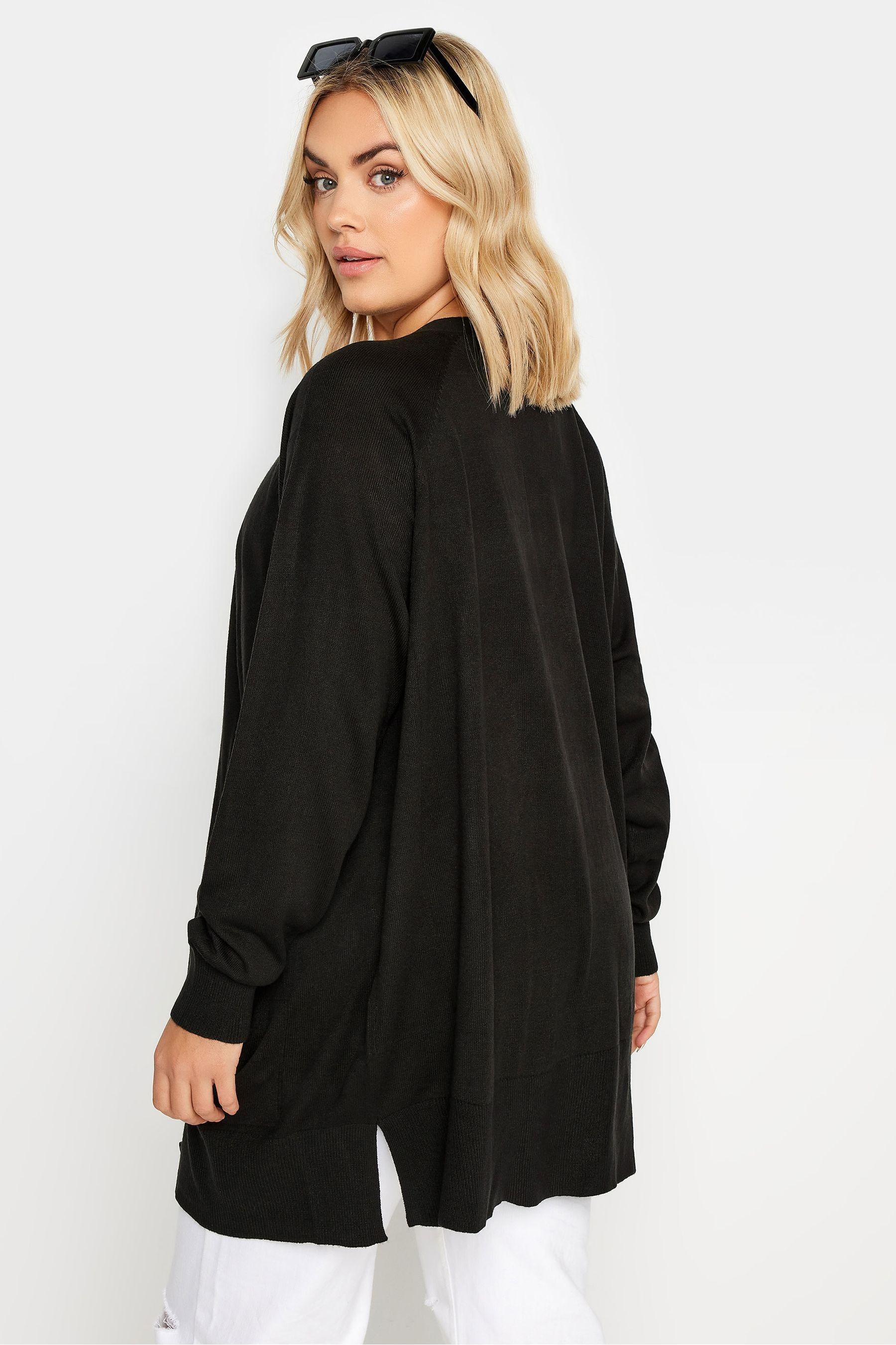 Black boyfriend cardigan online