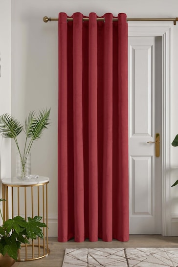 Laurence Llewelyn-Bowen Red Montrose Blackout Thermal Eyelet Single Curtain