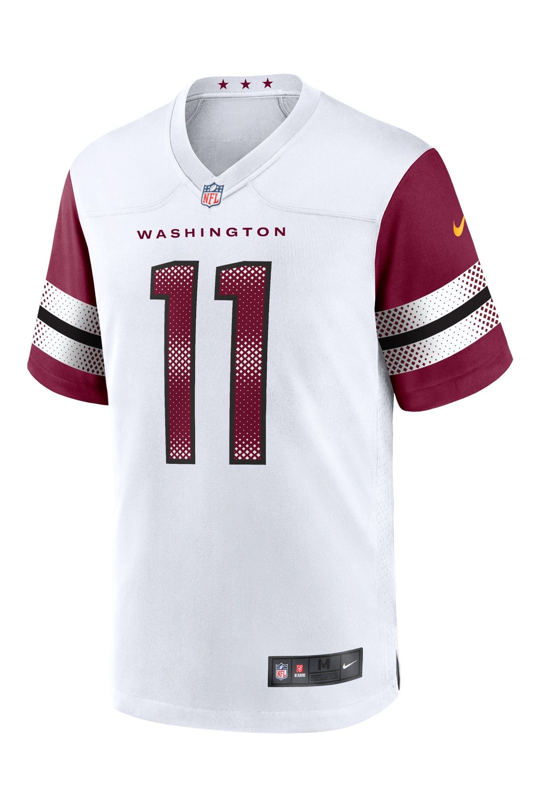 Washington Commanders Road Game White Jersey Carson Wentz