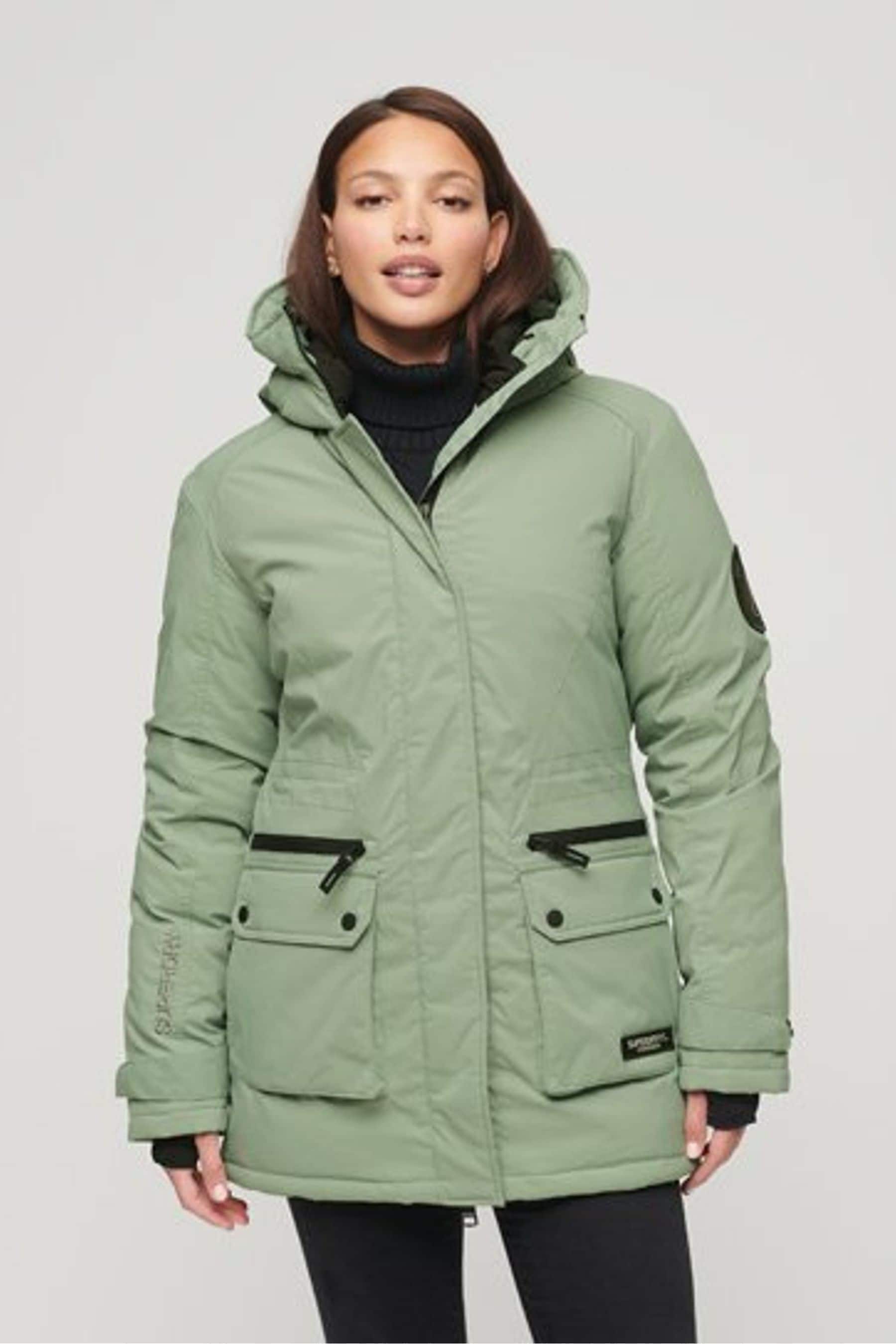 Buy Superdry Light Green City Padded Parka Jacket from the Next UK