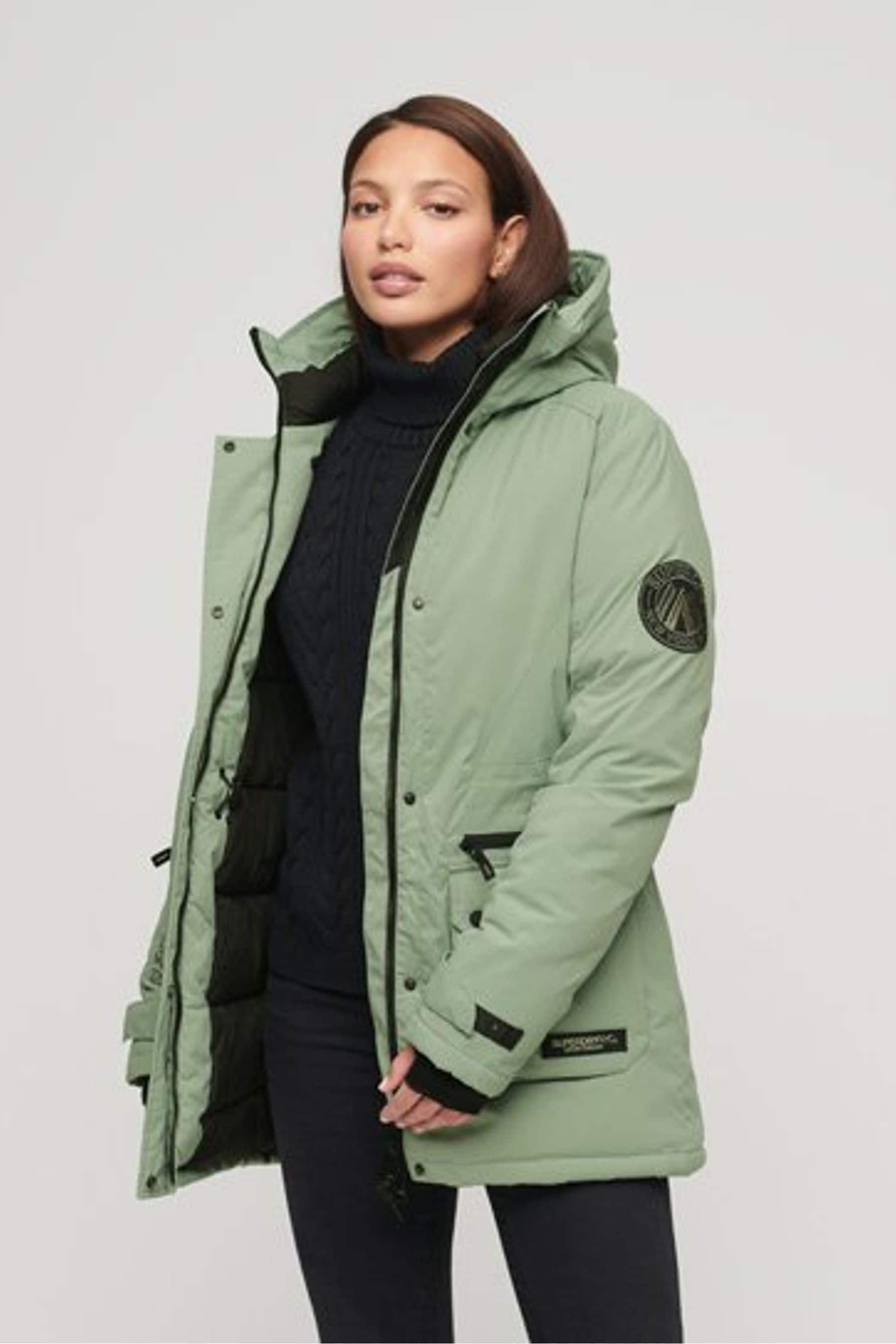 Green parka new arrivals womens uk