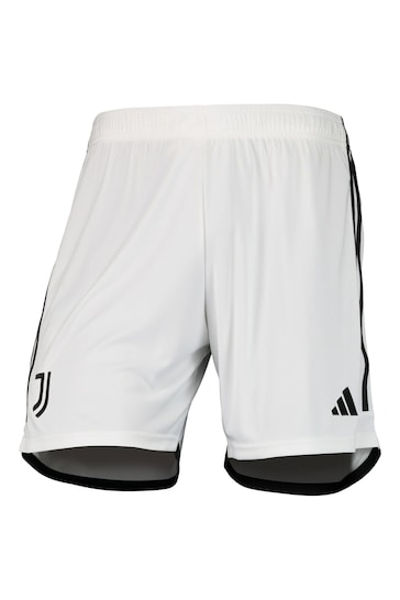 adidas White Juventus Away Shorts 2023-24