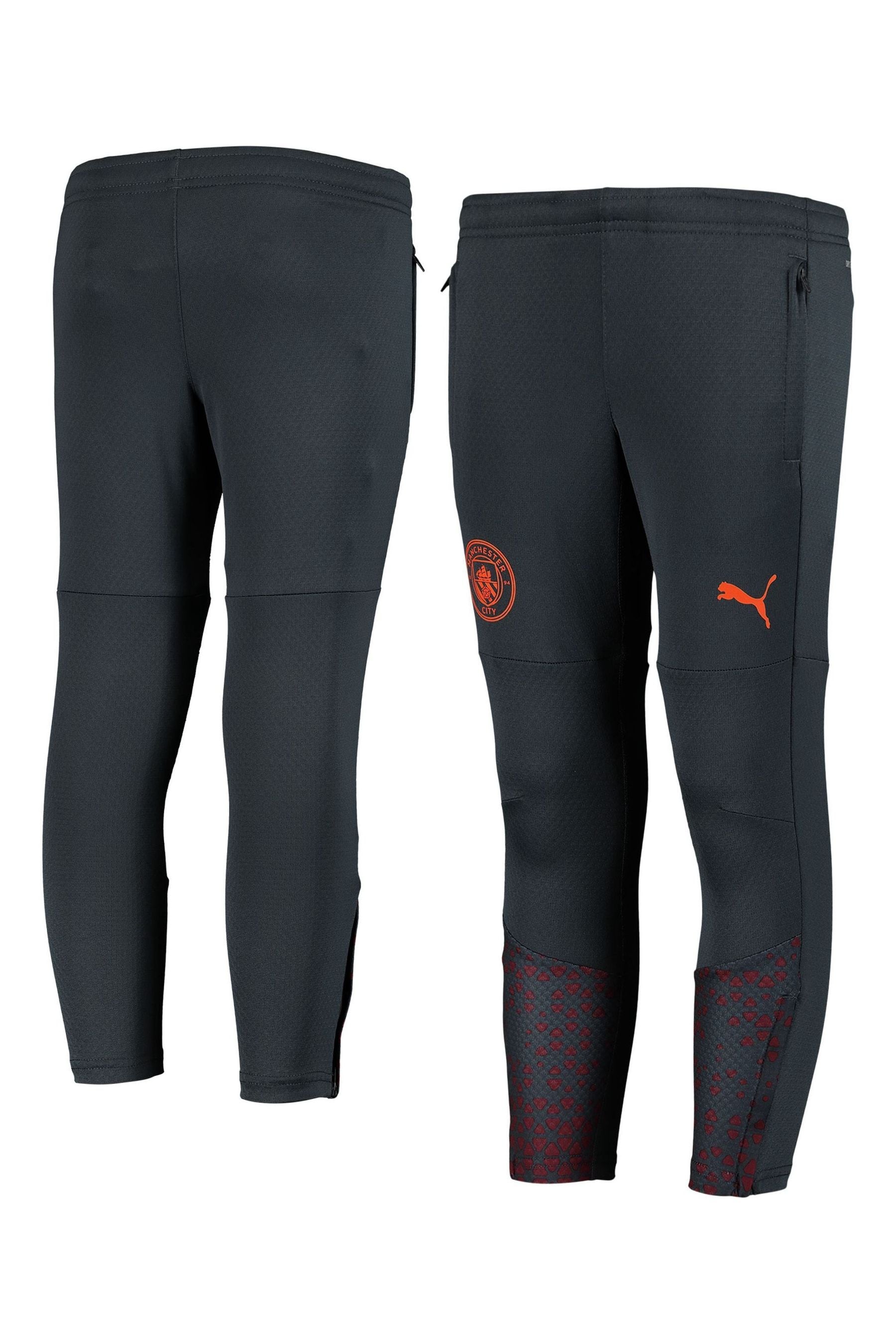 Puma Grey Manchester City Training Joggers Kids