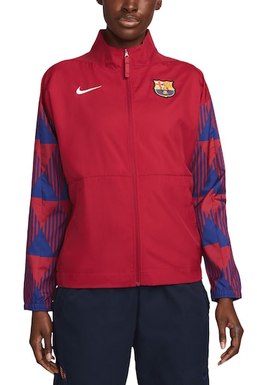 Nike Red Barcelona Anthem Jacket Womens