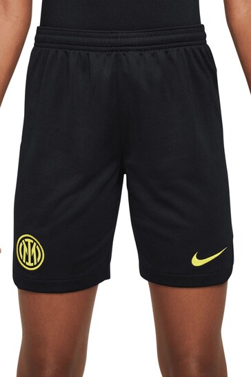 Nike Black Inter Milan Home Stadium Shorts Kids