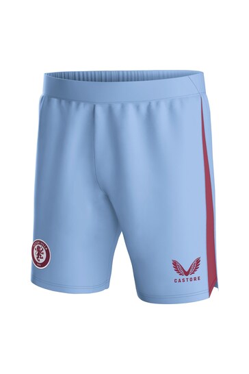 Castore Blue Aston Villa Away Shorts 2023-24 Kids