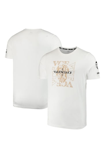 Puma White Valencia FtblCore Graphic T-Shirt