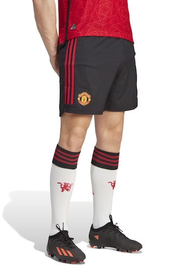 adidas Black Manchester United Home Authentic Change Shorts 2023-24