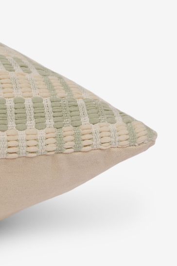 Sage Green 40 x 59cm Eva Textured Weave Cushion