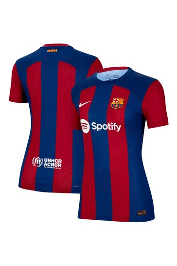 Nike Blue Barcelona Home Dri-Fit Adv Match Shirt 2023-24 Womens