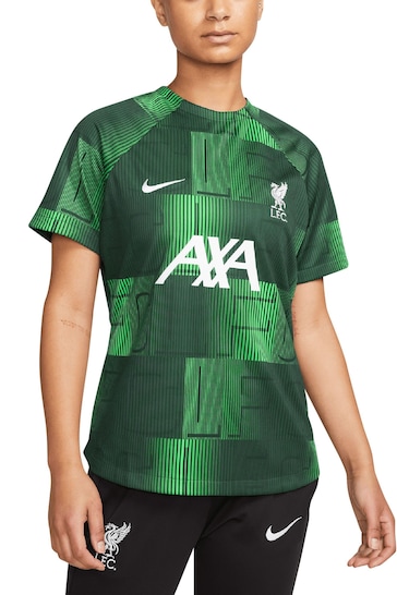 Nike Green Liverpool Academy Pro Pre Match Top Womens