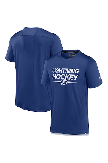 Fanatics Blue Tampa Bay Lightning Authentic Pro Short Sleeve Tech T-Shirt