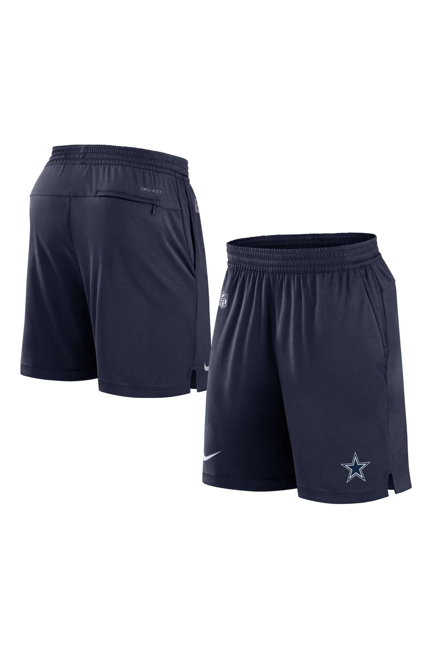 Buy Fanatics Blue NFL Dallas Cowboys Dri FIT Knit Shorts from the