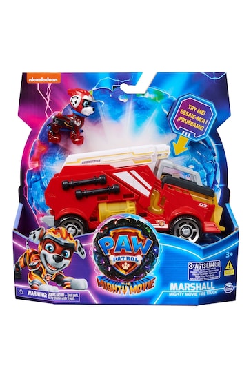 Paw Patrol Mighty Movie Themed Vehicles Marshall Toy