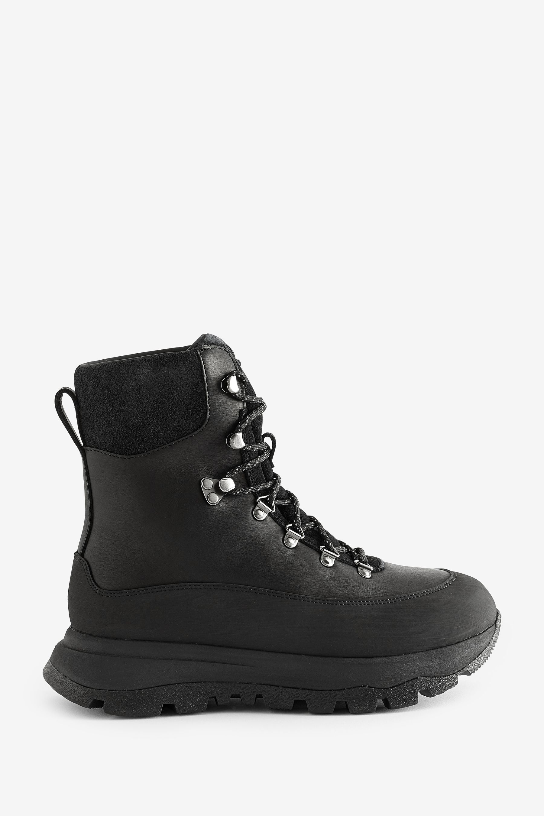 FitFlop Neo D Hyker Waterproof Leather Suede Outdoor Black Boots