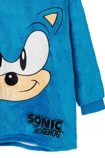 Vanilla Underground Blue Sonic All-Over Print Blanket Hoodie