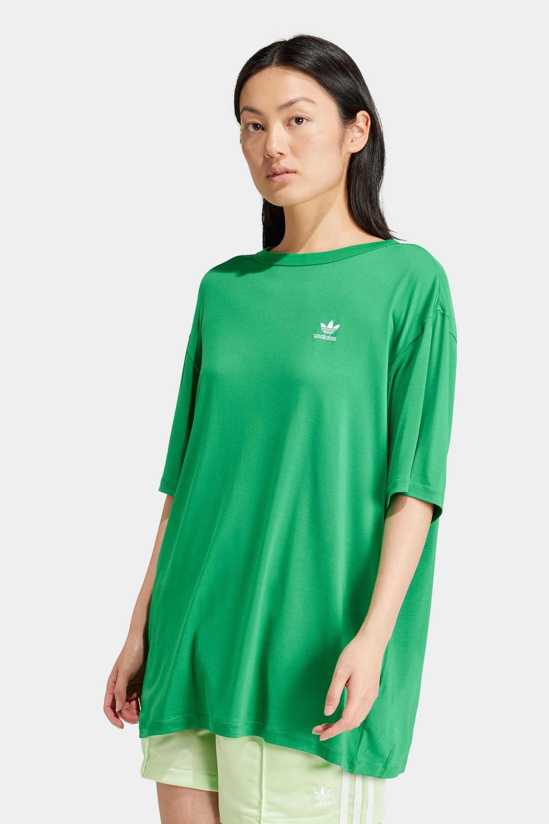 Green adidas trefoil tee sales