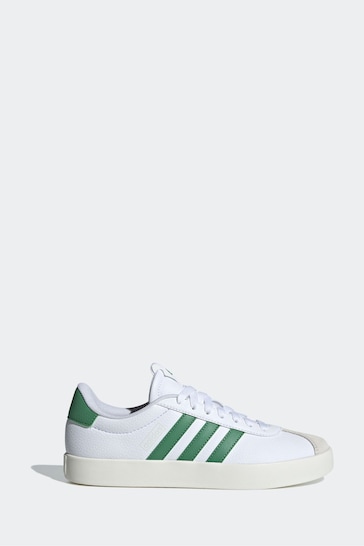adidas White/Green VL Court 3.0 Trainers