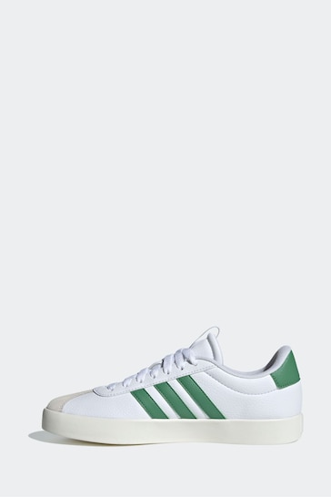 adidas White/Green VL Court 3.0 Trainers