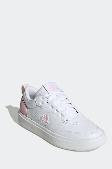 adidas White/Pink Sportswear Park Street Trainers