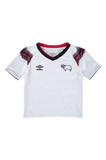 Umbro White Infants Derby County Home Kit 2023-24