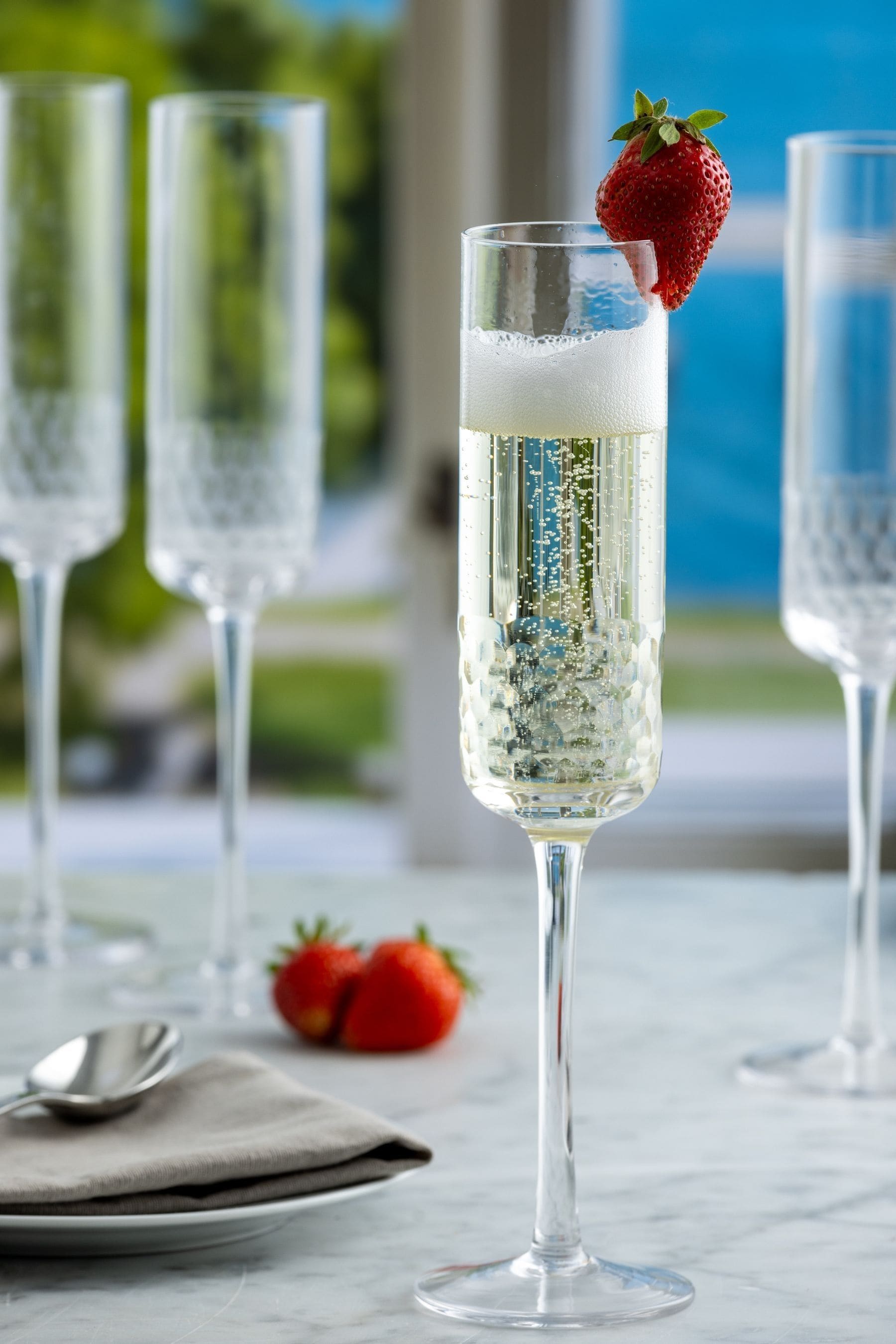 Buy Ravenshead Pisa Champagne Flute Glasses Set of 4 from the Next