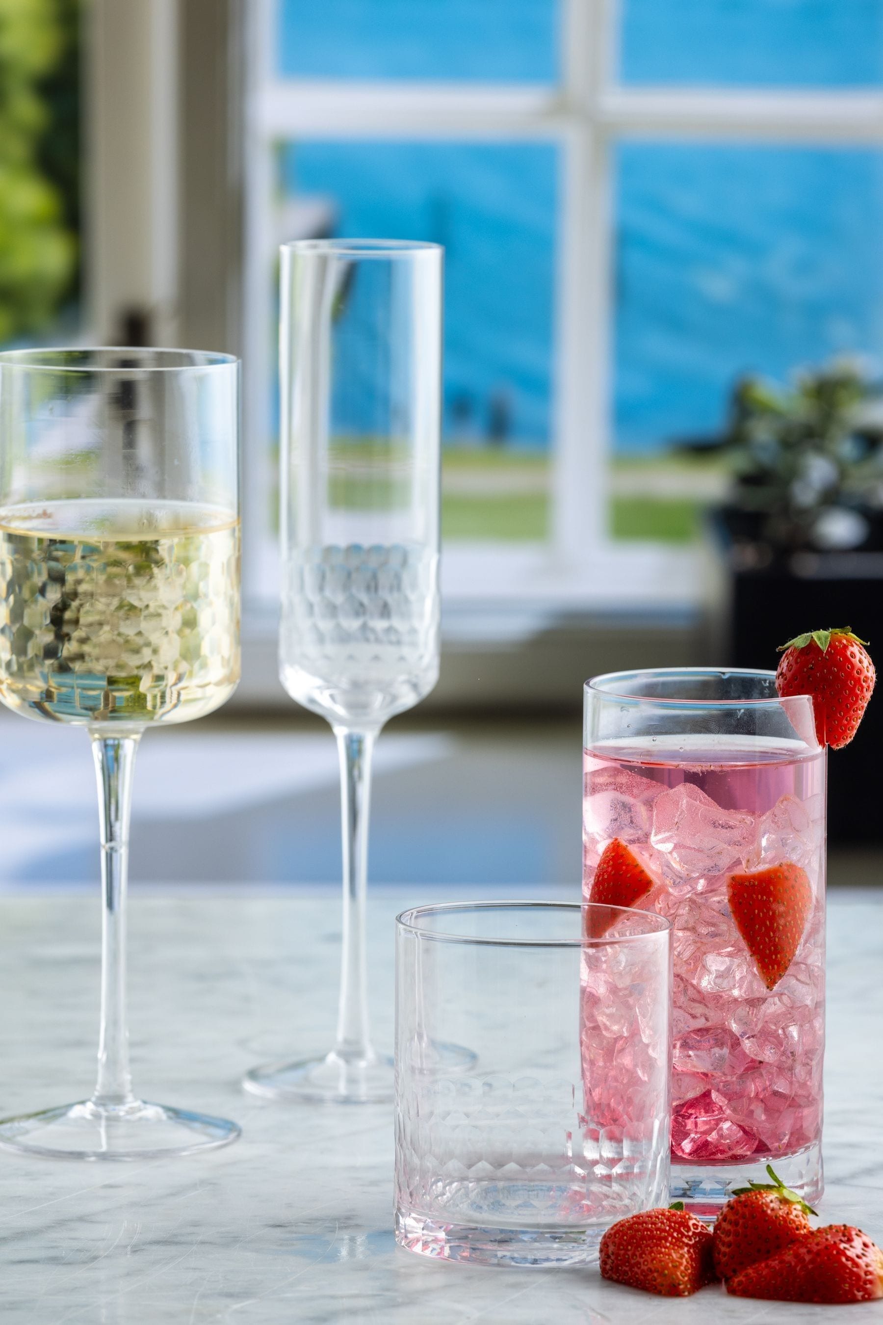 Buy Ravenshead Pisa Champagne Flute Glasses Set of 4 from the Next
